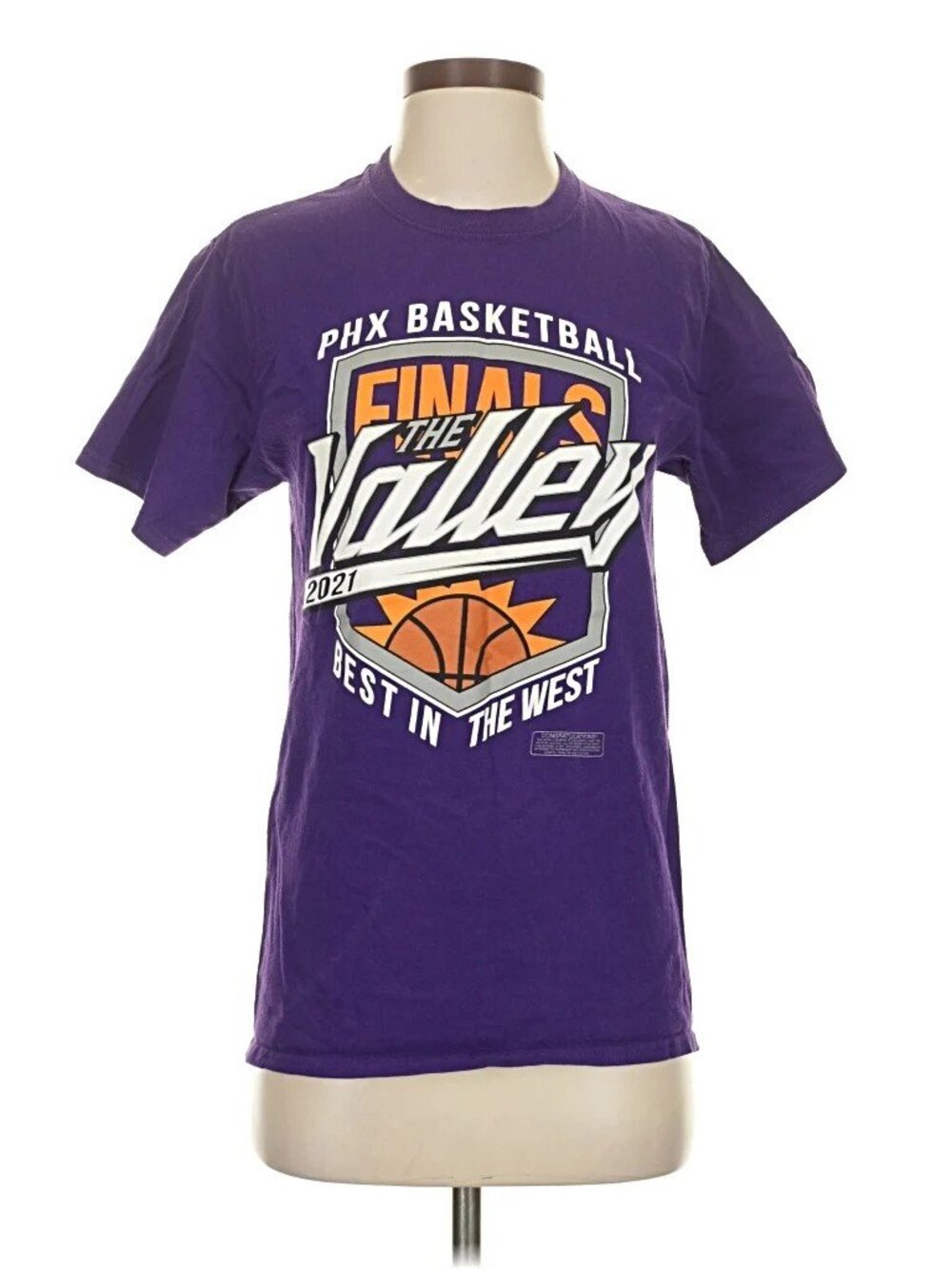 NBA Phoenix Suns The Valley 2021 PHX Basketball T-Shirt Men's S - Port & Company